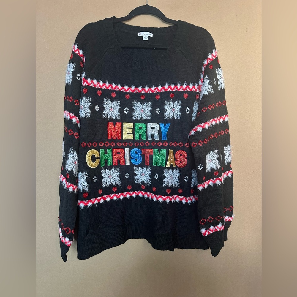 NWOT Jolly Sweater Holiday Time Women's Christmas Sweater size XXL